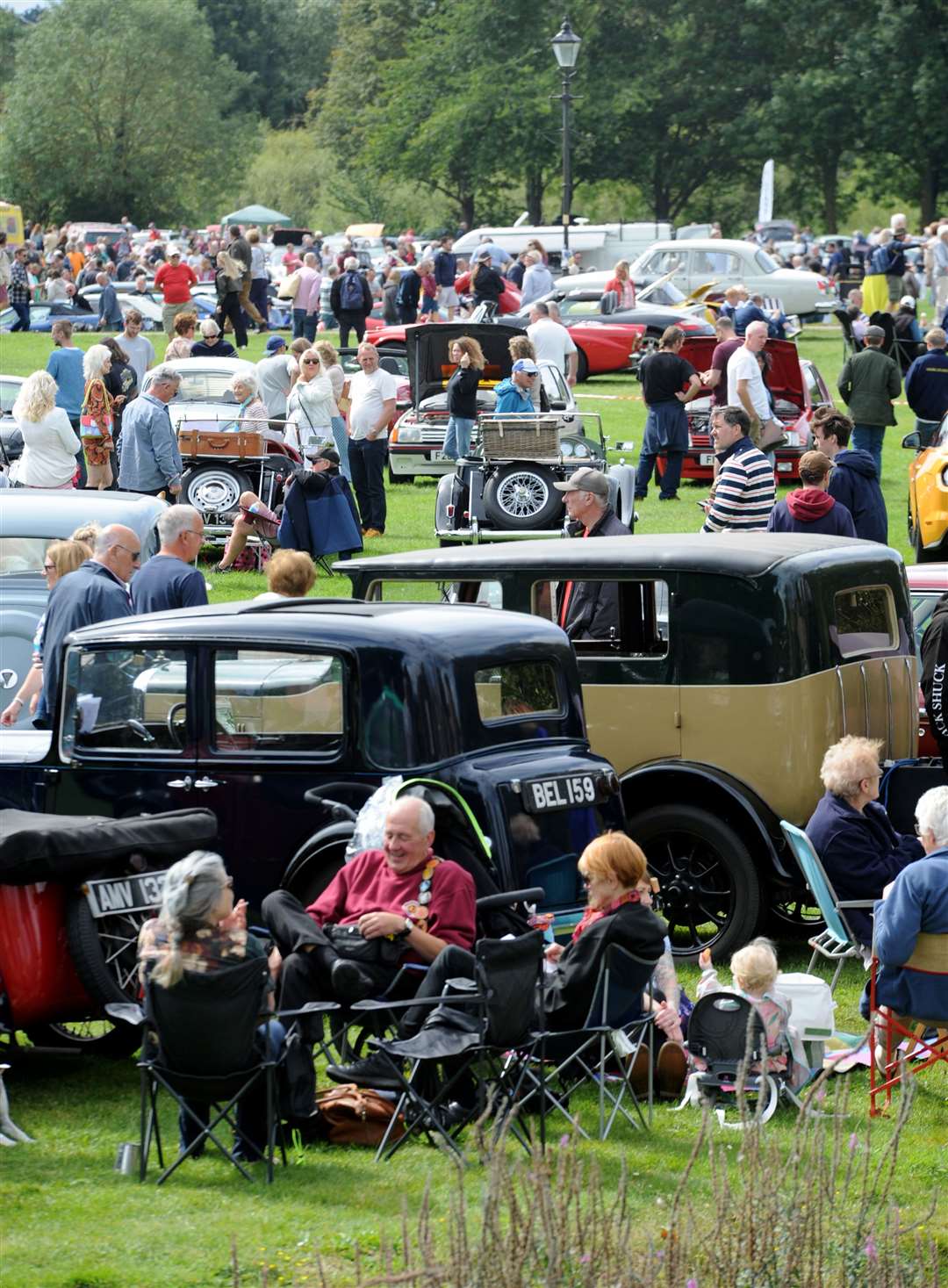 Many made a day of it and enjoyed a picnic on Stamford Meadows. Photo: Chris Lowndes