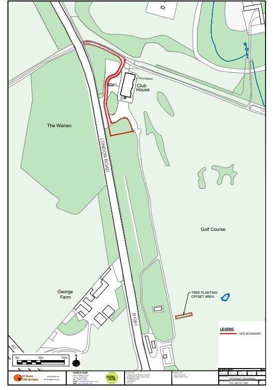 Plans have been submitted to build padel courts at Burghley Park. Credit: GT Brace CAD services / Padel X