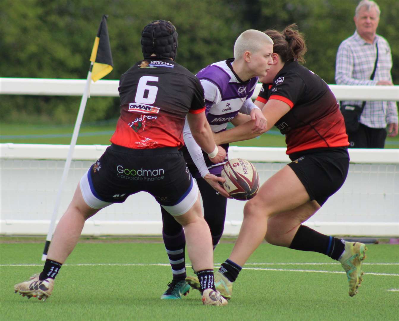 Action from Stamford's cup final with Long Eaton. Photo: Darren Dolby