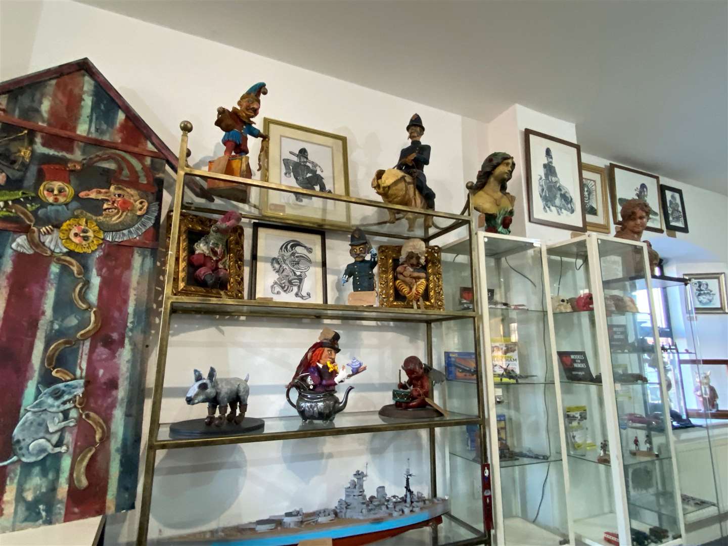 Some of the work on display.