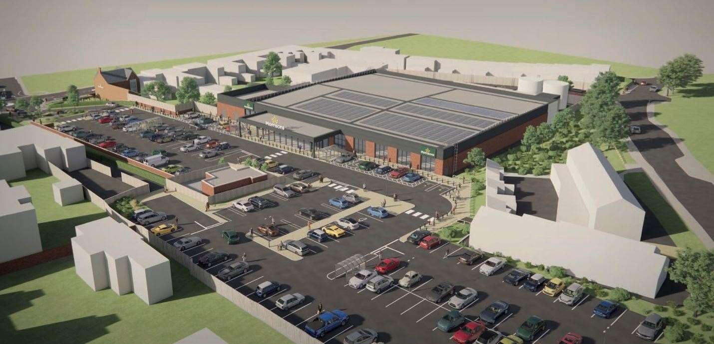A visual representation of what the new and improved Louth Morrisons store could look like
