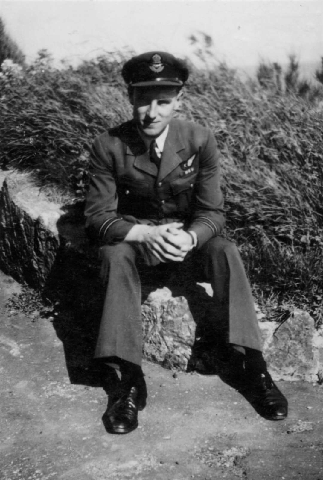 Terry Hobbs in uniform during his RAF days. Photo: Supplied