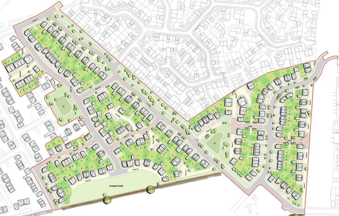 The layout of the planned scheme