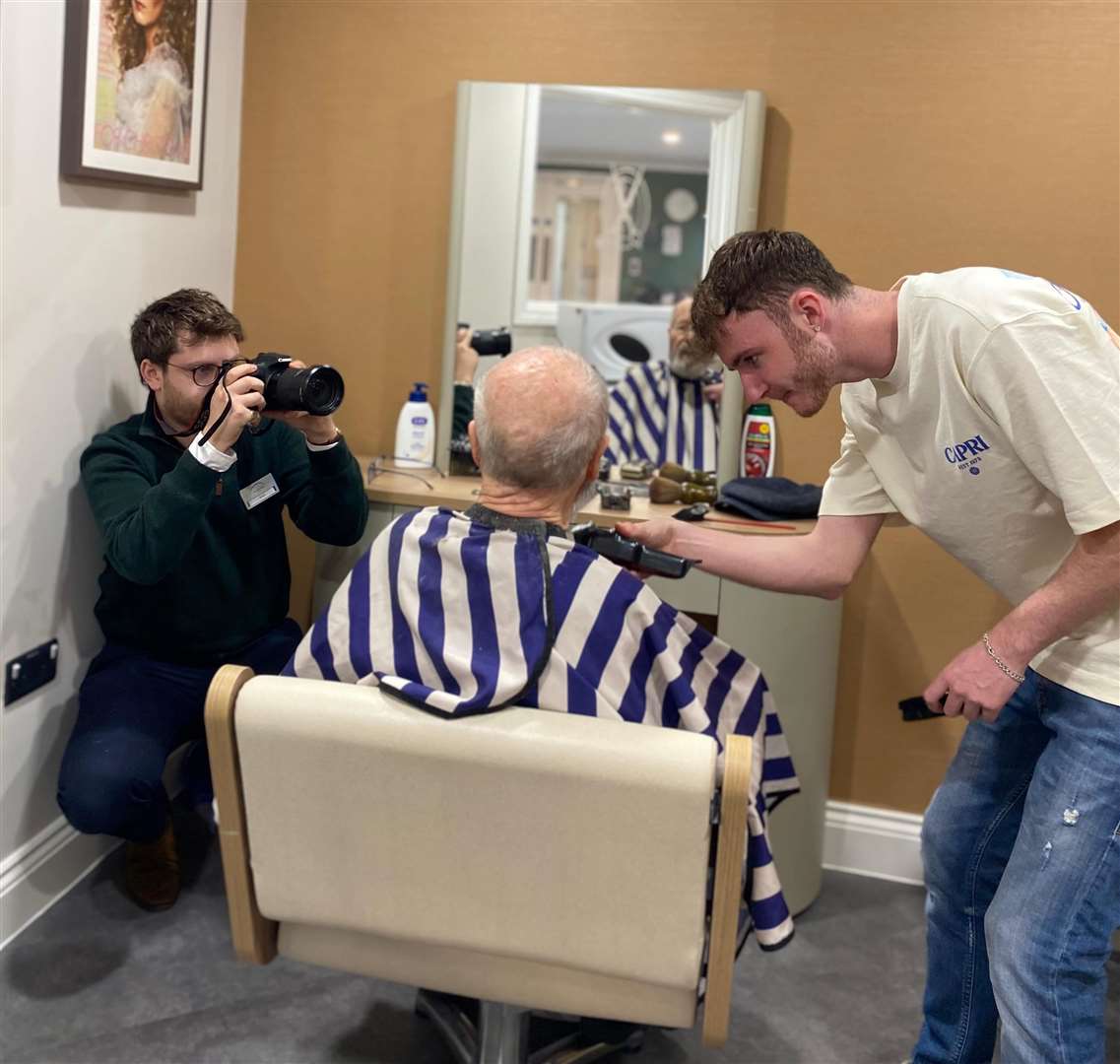 The team visit care homes across the country