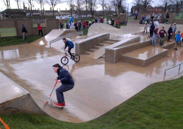 Stamford Skatepark before the coronavirus pandemic