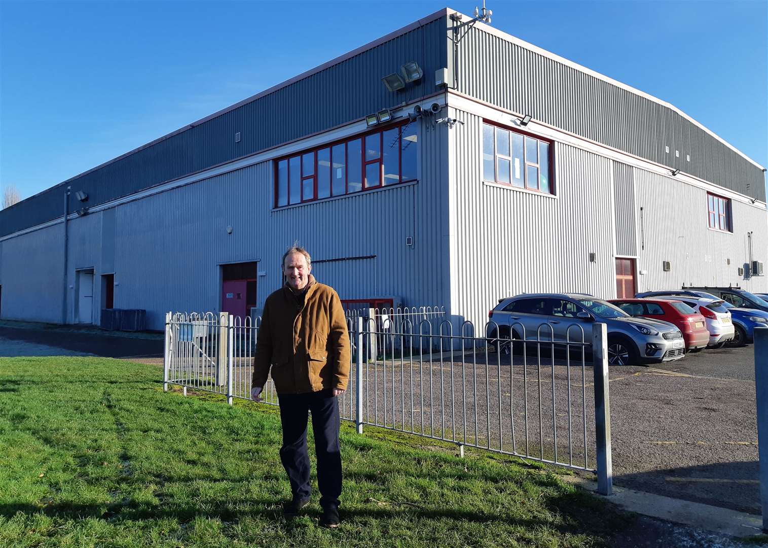 Coun Nick Worth at the Spalding Castle Sports Complex
