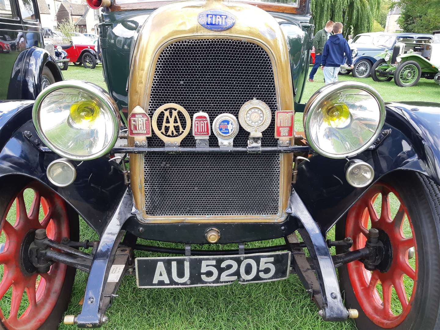 One of the vintage vehicles