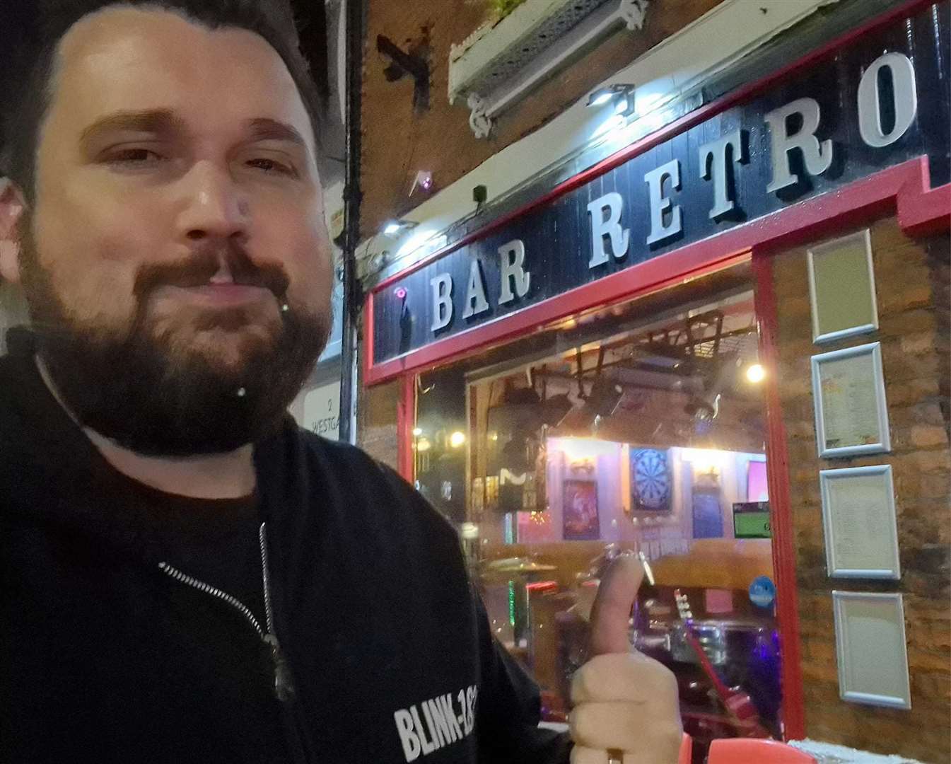 Dale at Bar Retro.