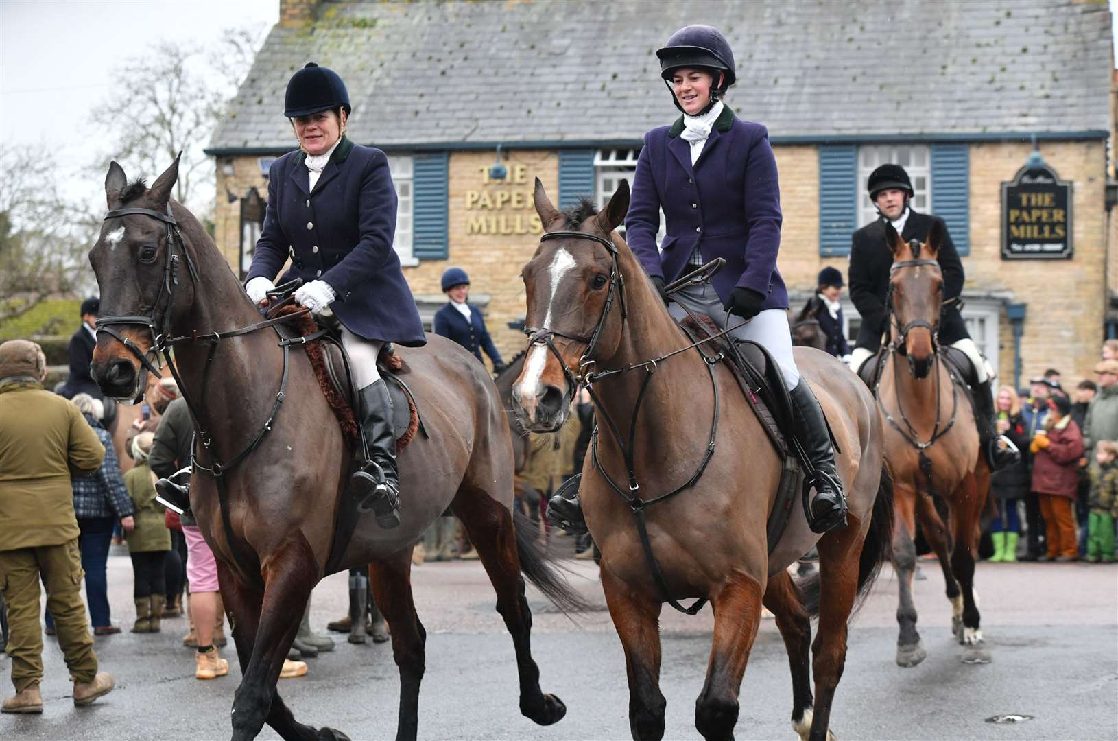 Fitzwilliam Hunt New Year's Day meet in Wansford. Photo: David Lowndes