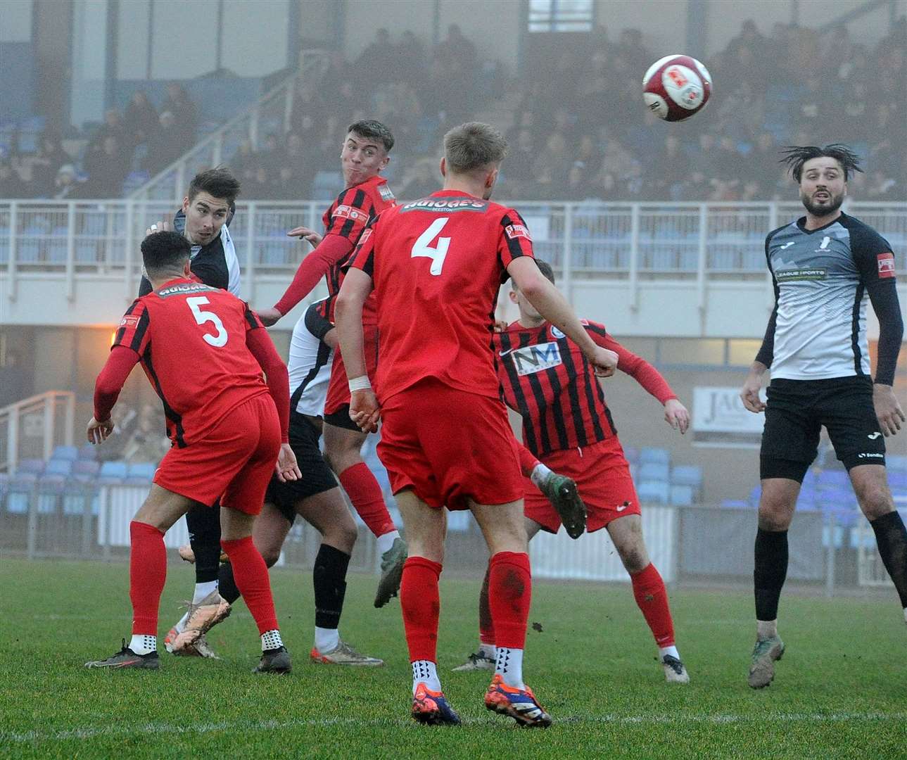Sam Muggleton brings Grantham level. Photo: Chris Lowndes