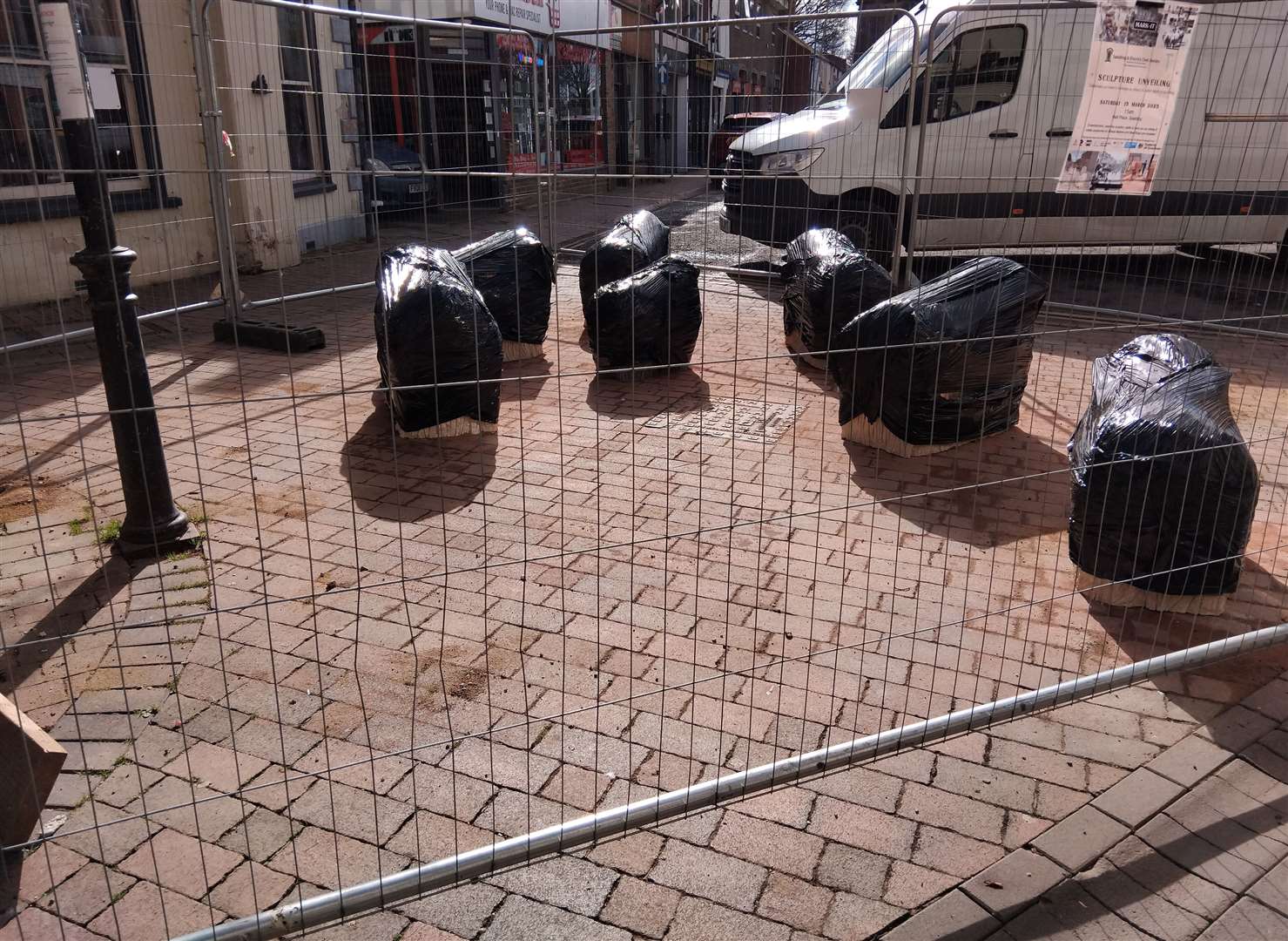 The sheep statues will be officially unveiled on Saturday