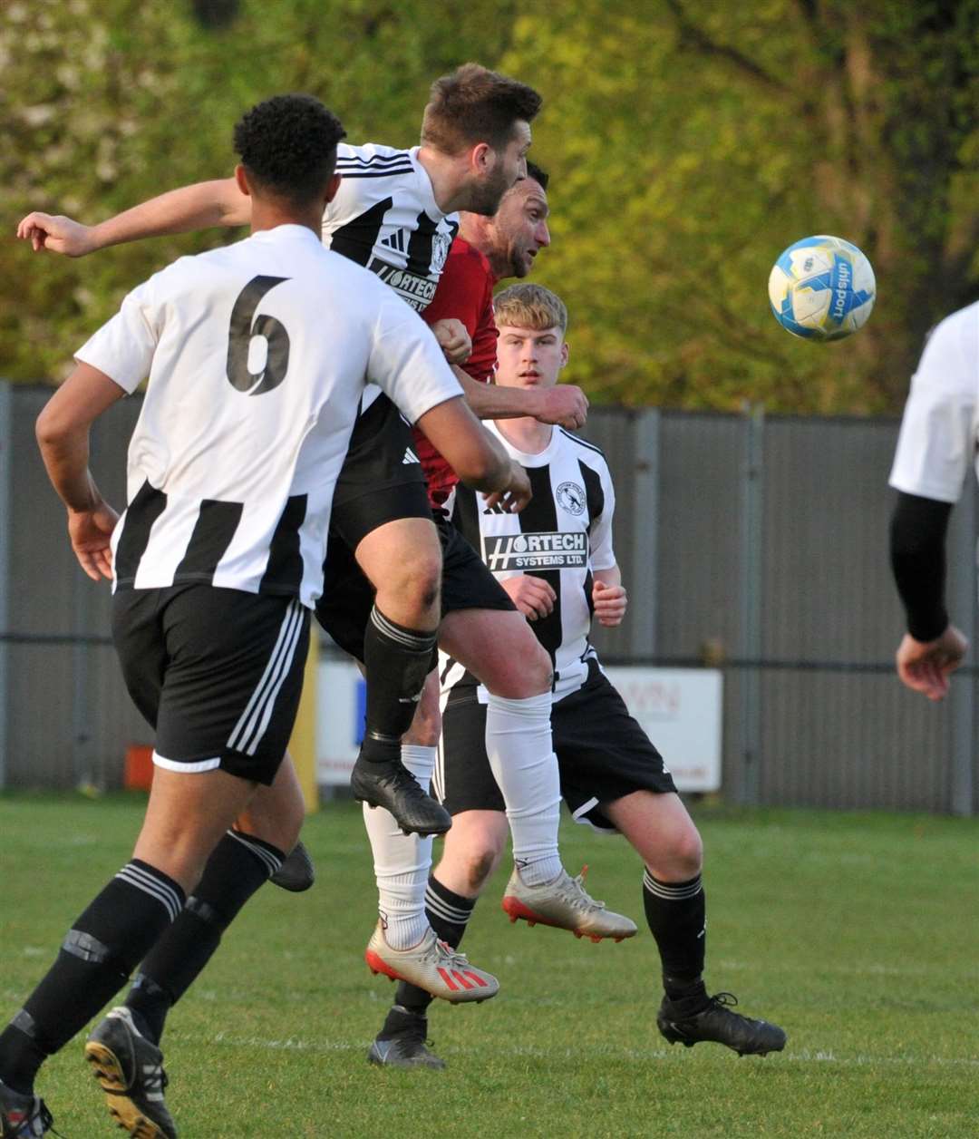 Action from the Spalding Inter-Services Cup final between Long Sutton and Tydd. Photo: Chris Lowndes