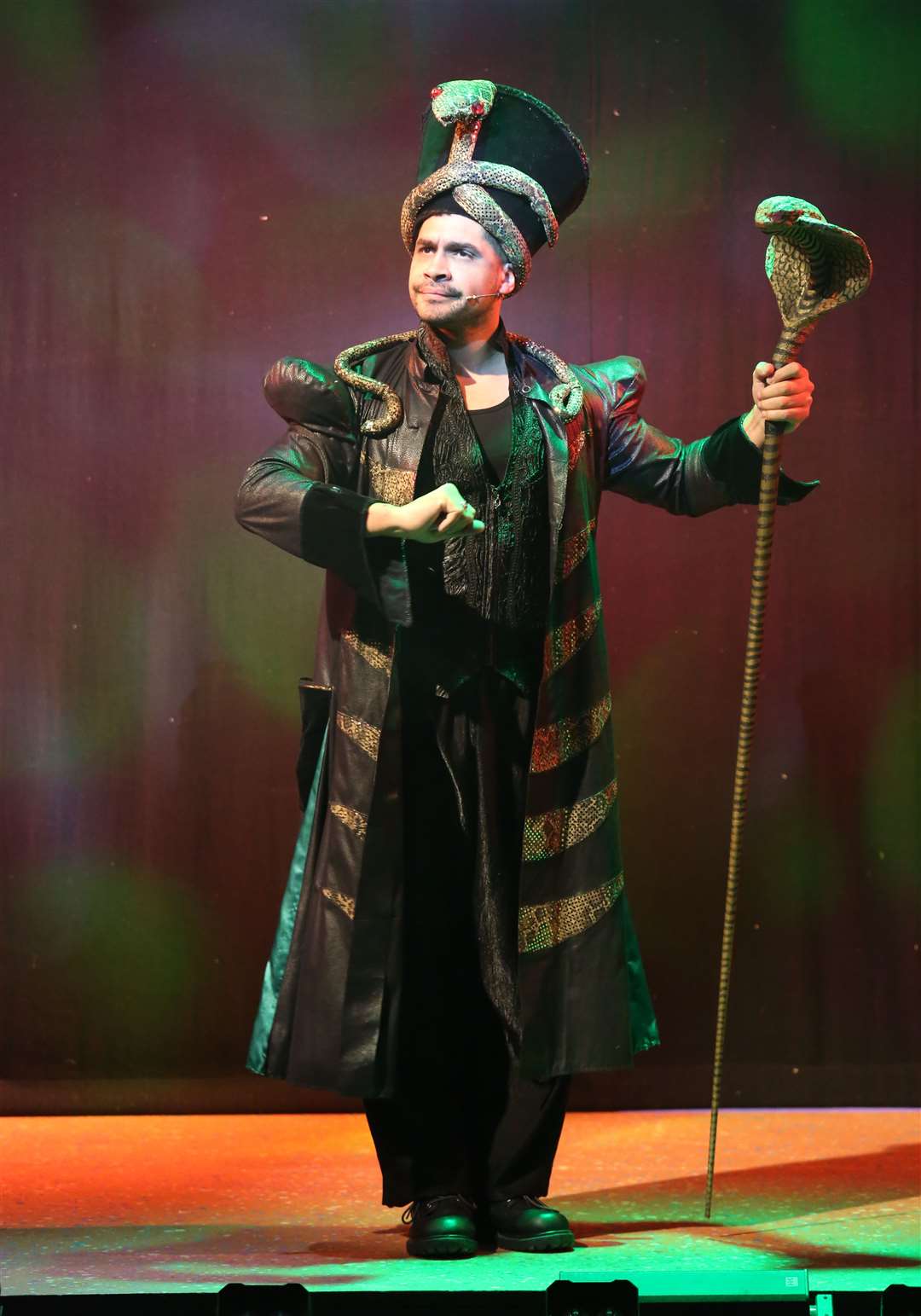 Louis Smith as Abanazar - Photo credit Caroline Keyworth