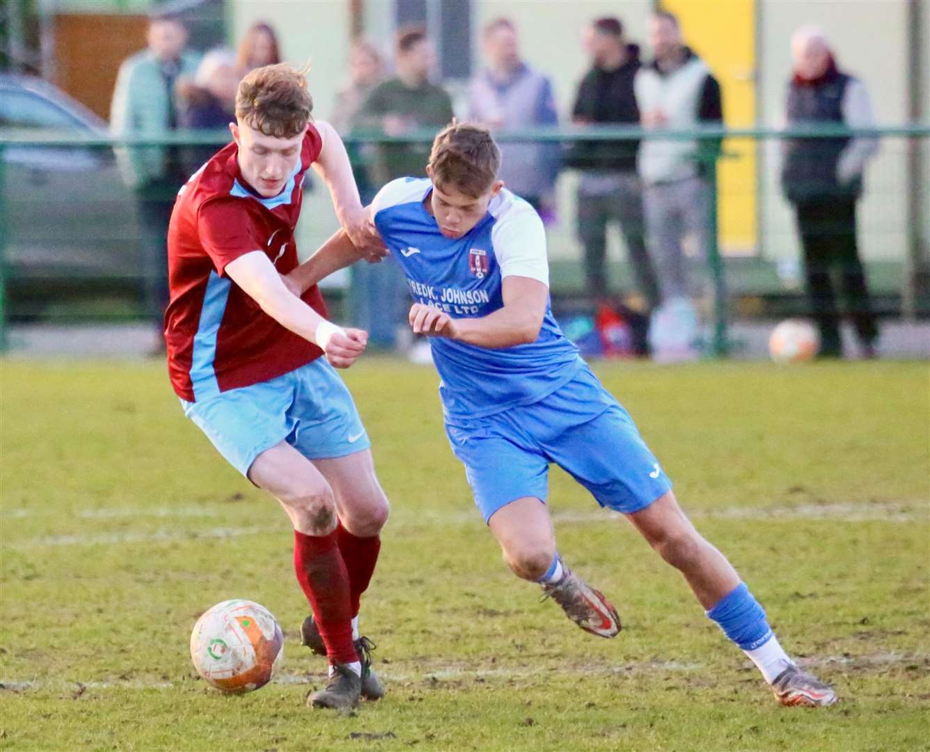 Match action from Deeping Rangers' victory over Kimberley Miners Welfare. Photo: Jason Richardson