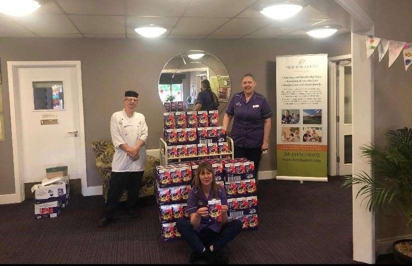 Morrisons delivered free Easter eggs to Newton House (33603041)
