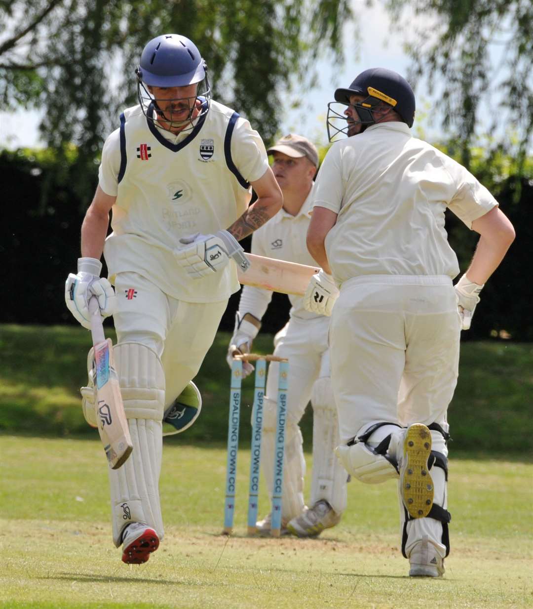 Corey Young adds runs to Bourne's total. Photo: Chris Lowndes
