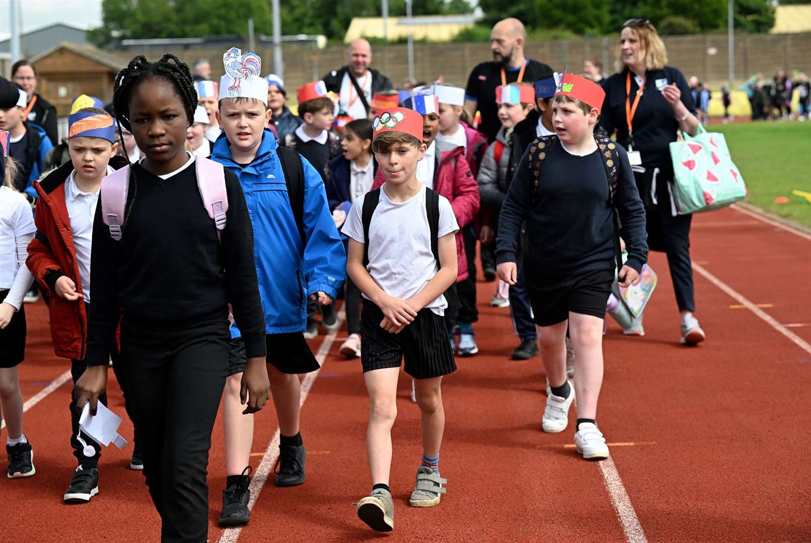 Children from Stamford schools competed in the Mini Olympics on day two.