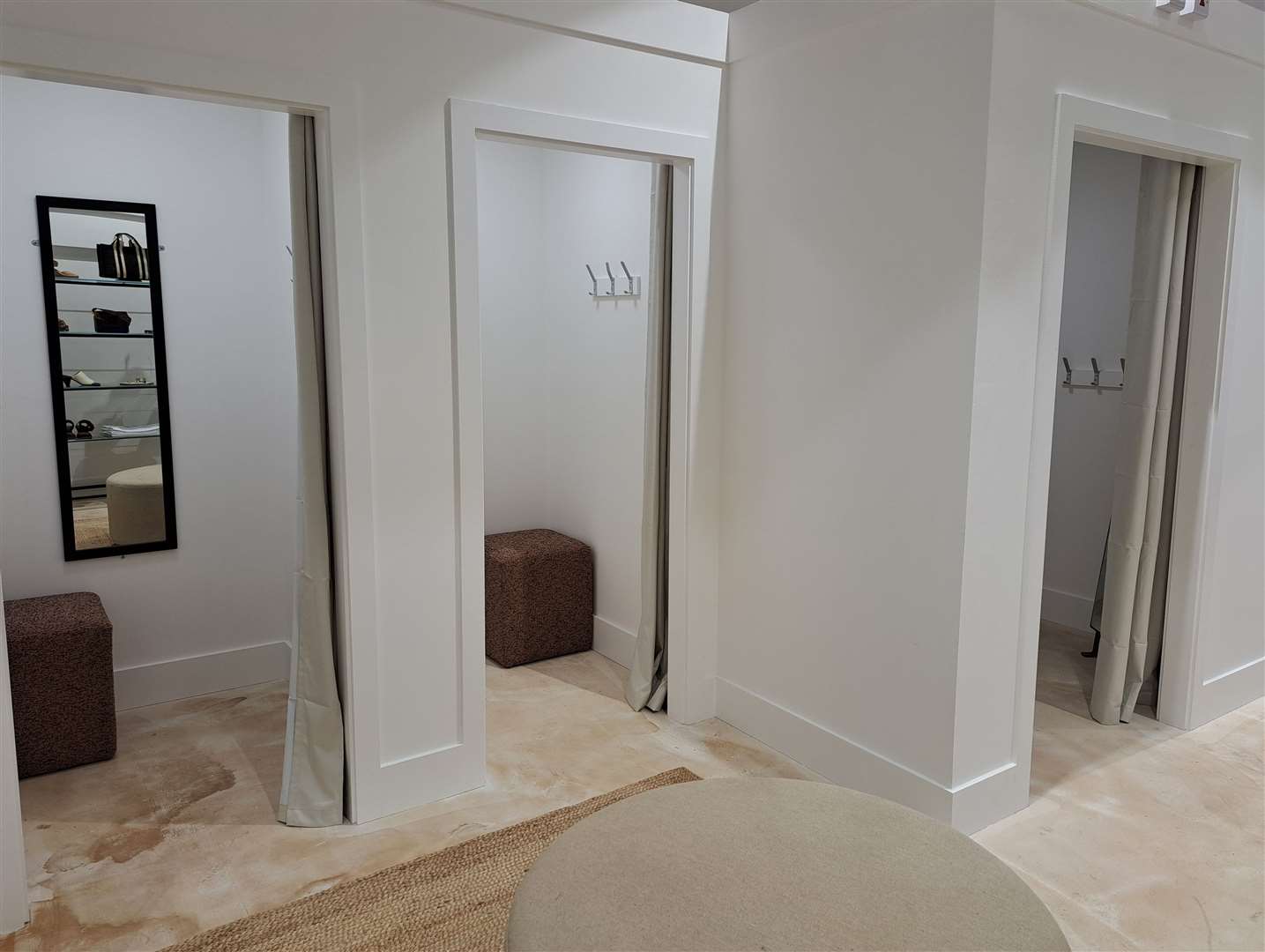 The changing rooms in Jigsaw