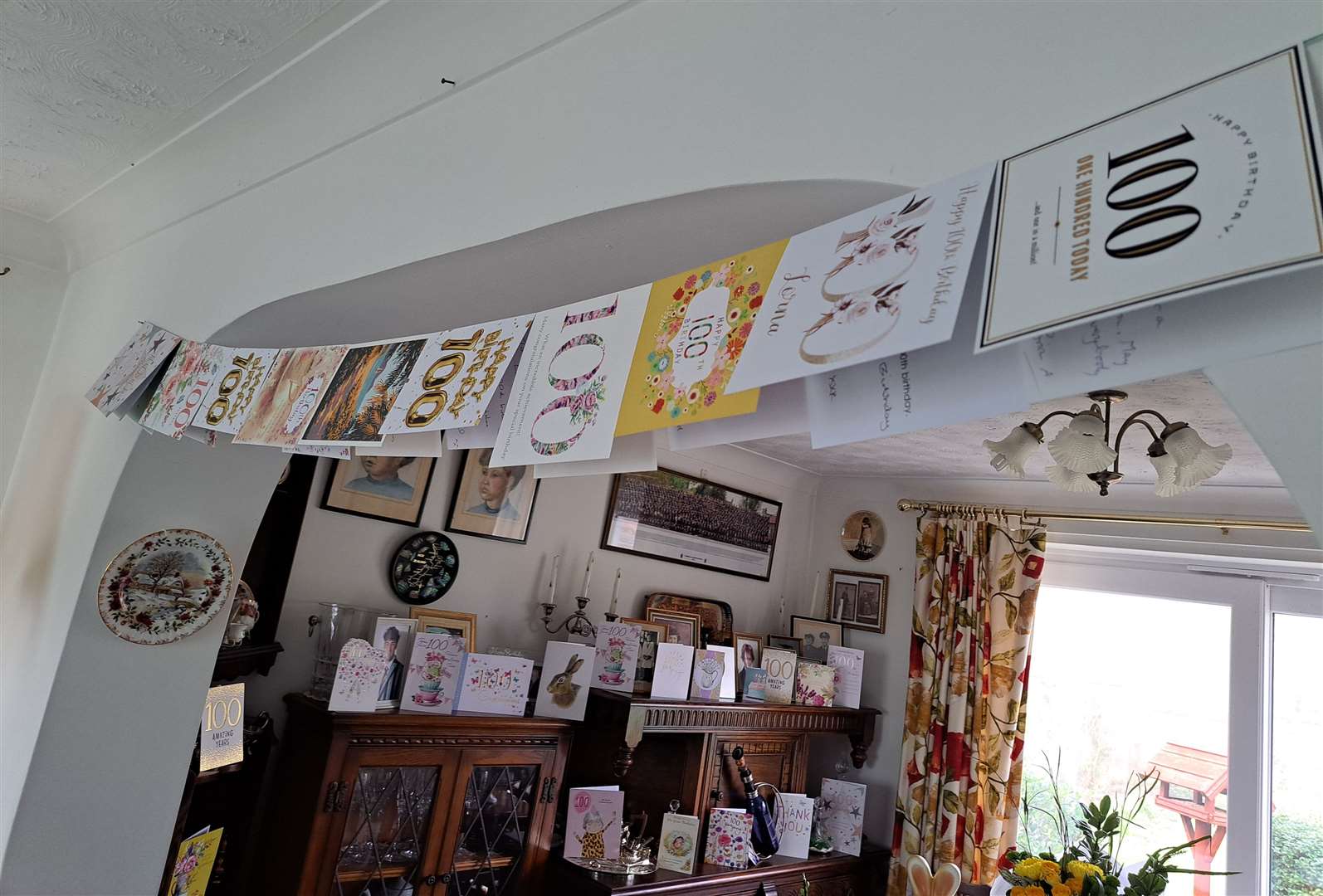 Lorna Webb received lots of birthday cards