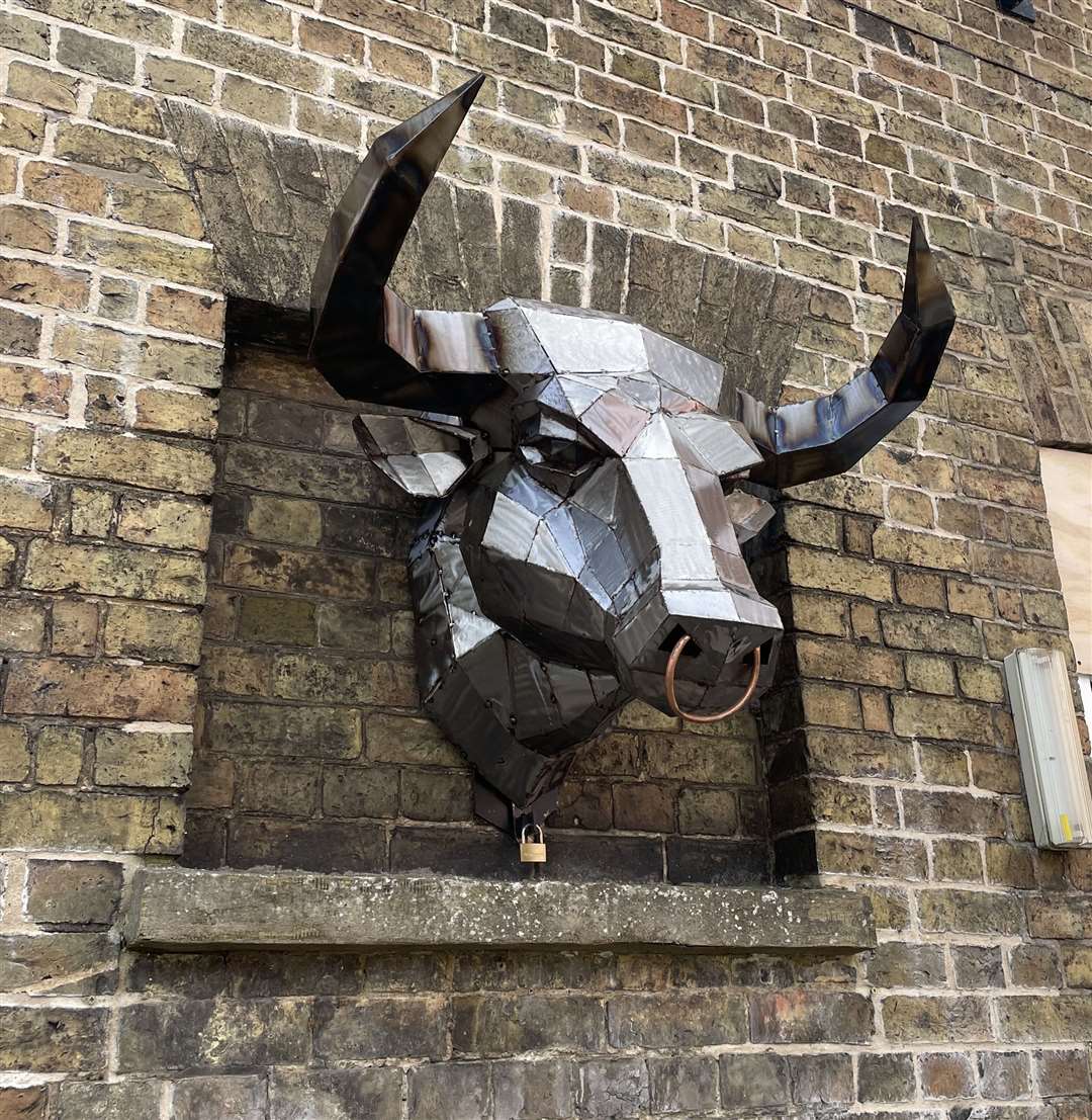 A warm welcome from this Spanish bull
