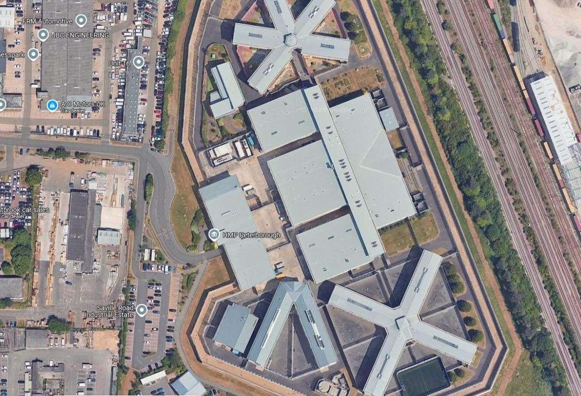 Stimpson has been on remand in Peterborough prison. Google Maps