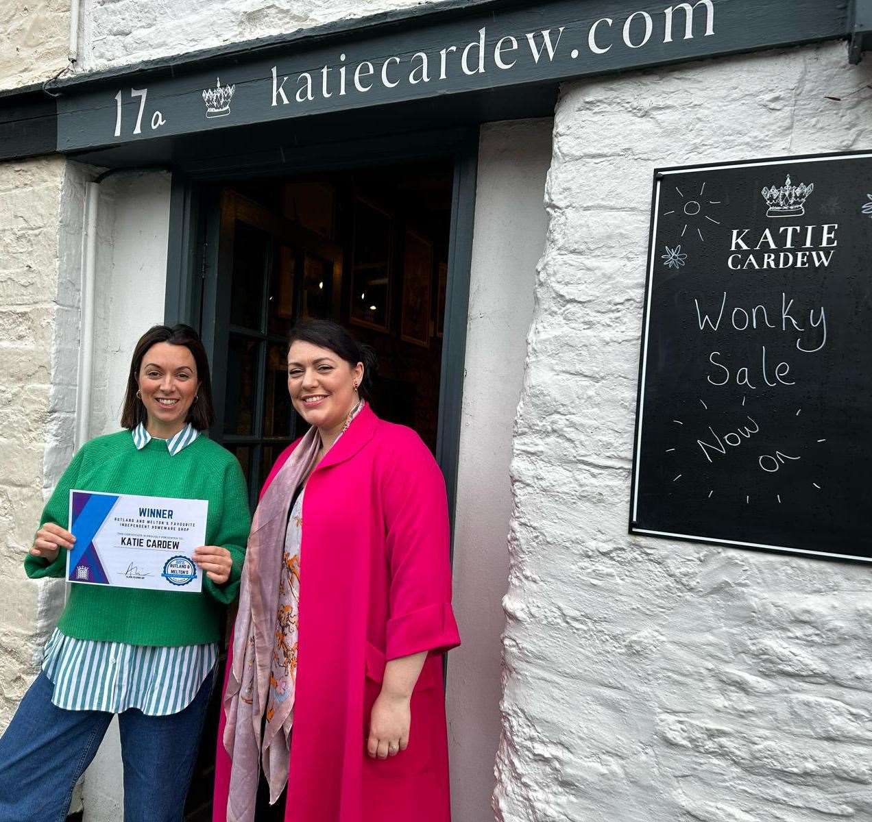 Katie Cardew in Oakham won the homeware award