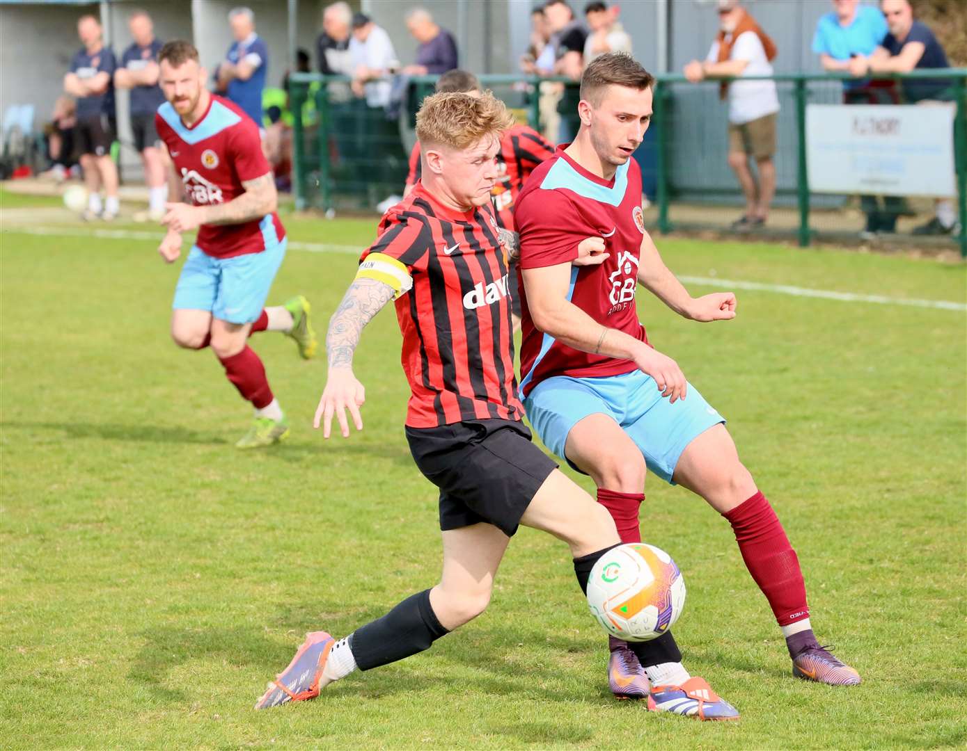 Action from Deeping Rangers' home win over Shirebrook Town. Photo: Jason Richardson