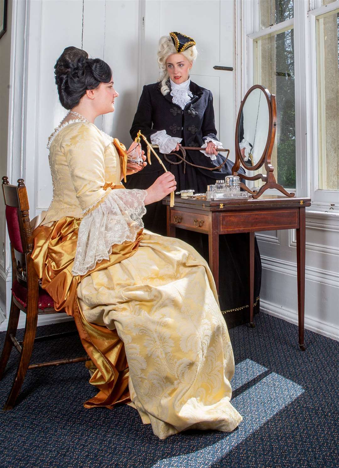 Sophie Johnston as Melinda and Lucy Hobbs as Silvia. Photo: Marc Moggridge