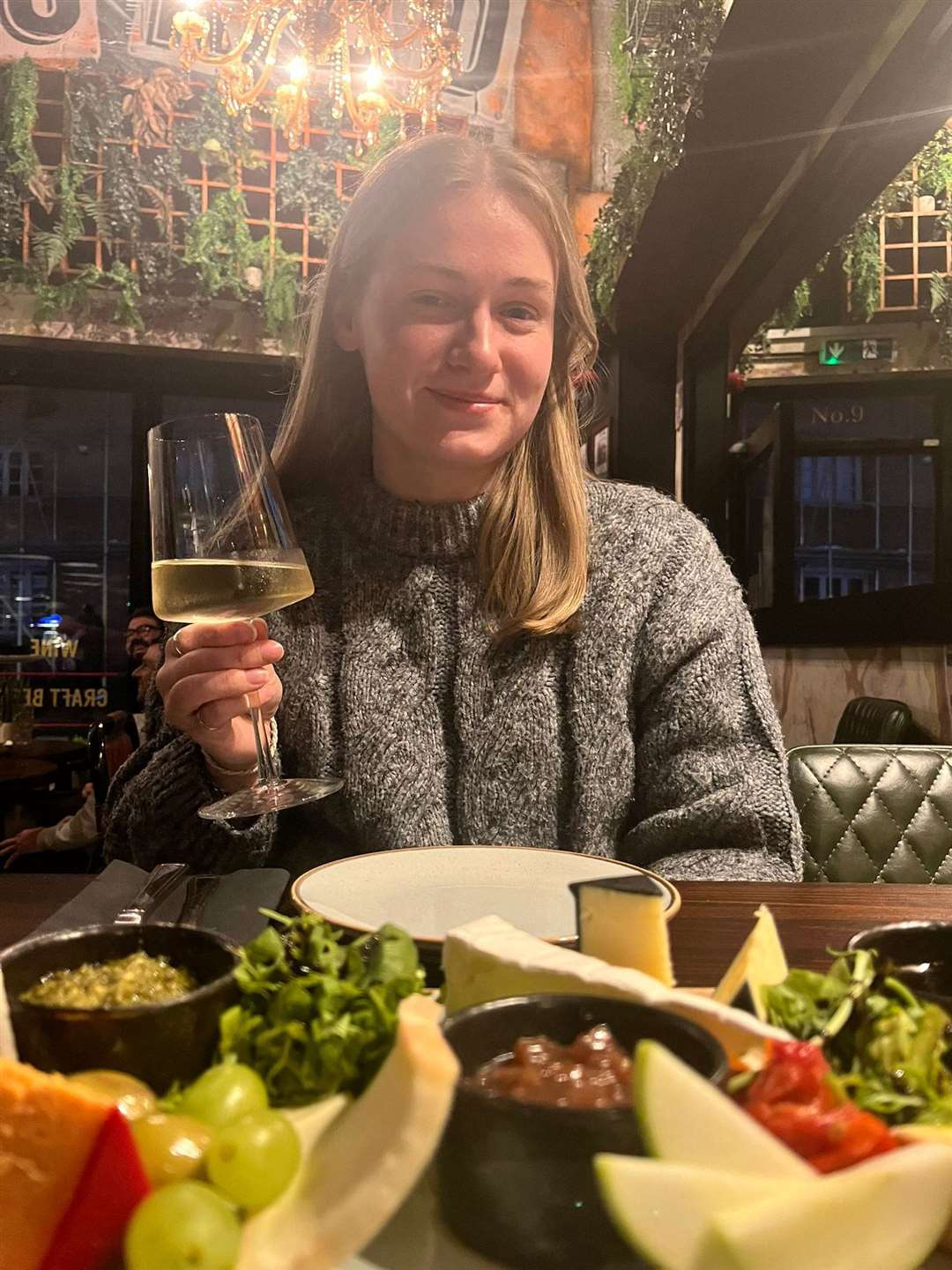 Reporter Eloise Gilmore tucks in at Cured, Bingham.