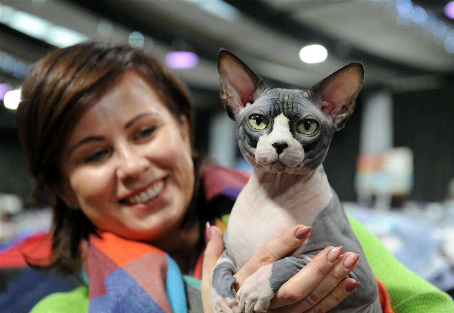 Kinga Edwards and Harry the cat