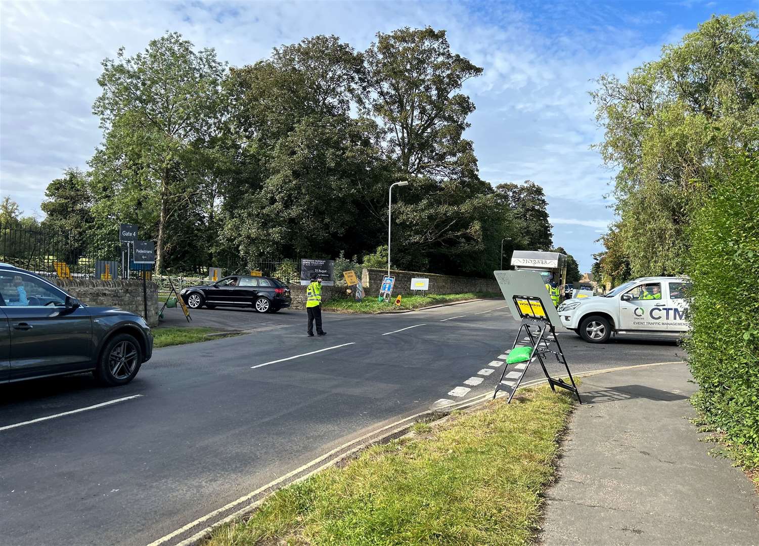 Traffic management was in place