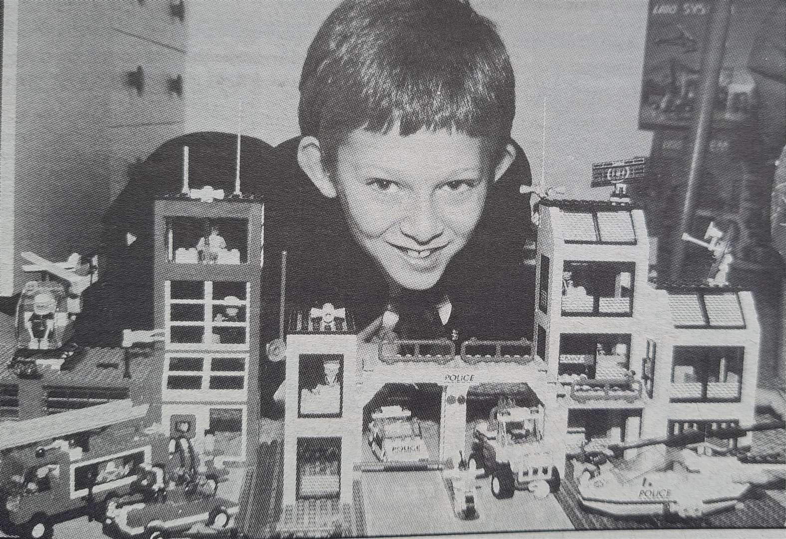Tim Cook with his Lego town in 1994.