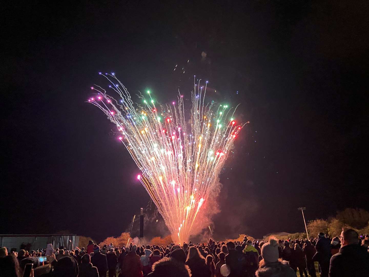 The fireworks event in Bourne on a previous year