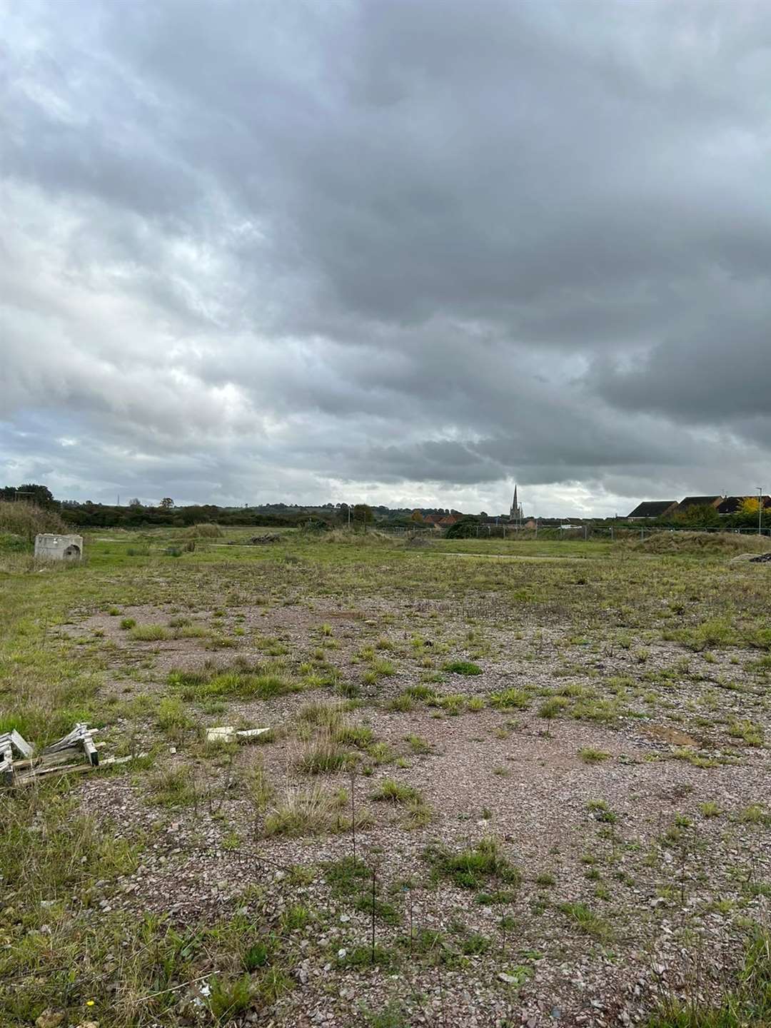The site of possible sports pitches.