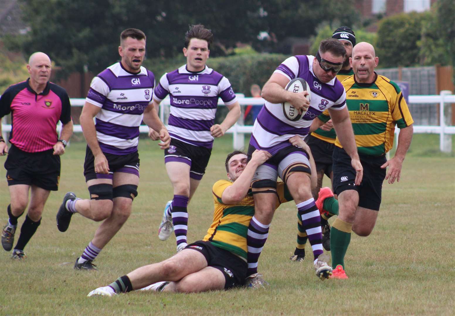 Action from Stamford's victory over Bugbrooke on Saturday. Photo: Darren Dolby