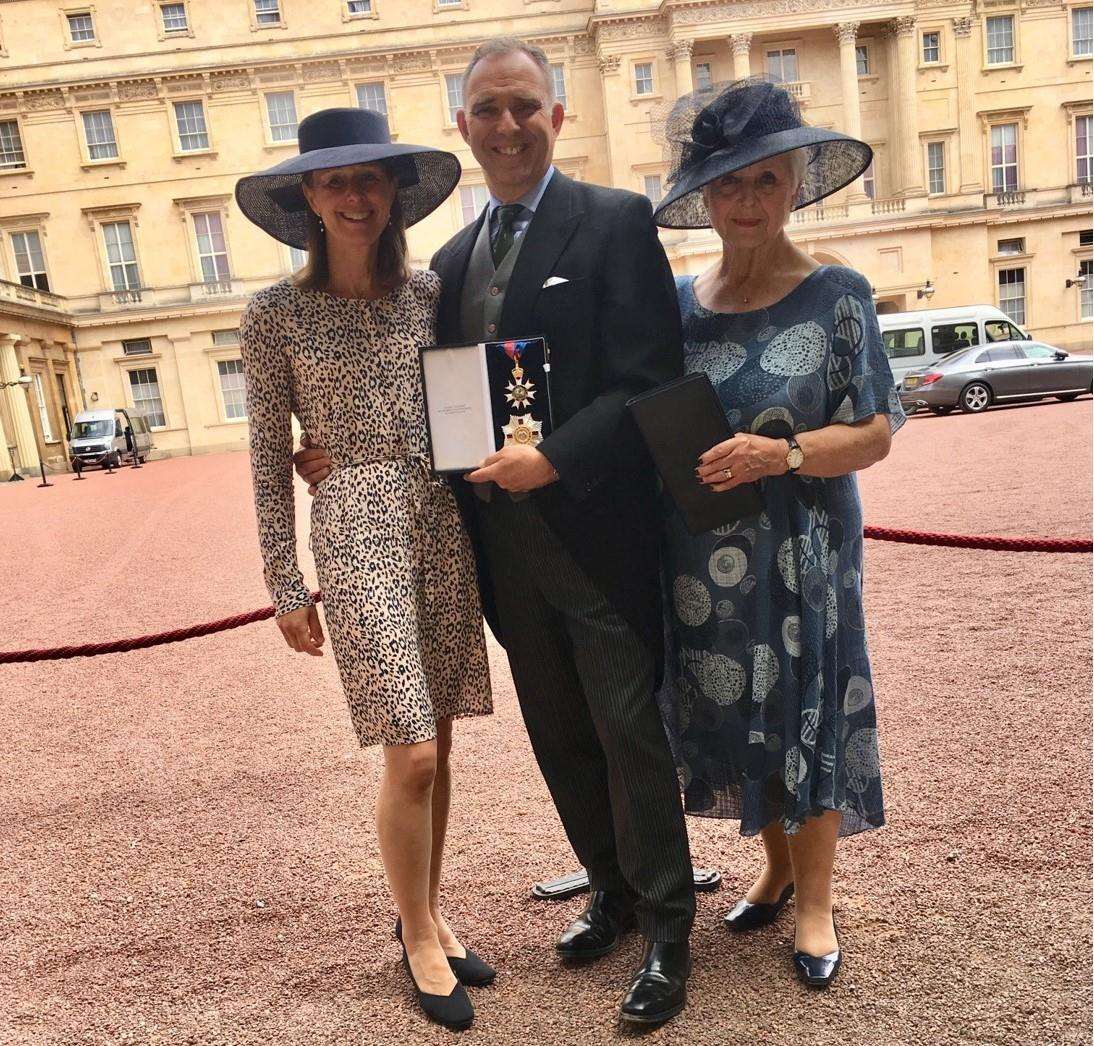 Sir Mark Sedwill with his wife Sarah-Jane and mother June (2386464)