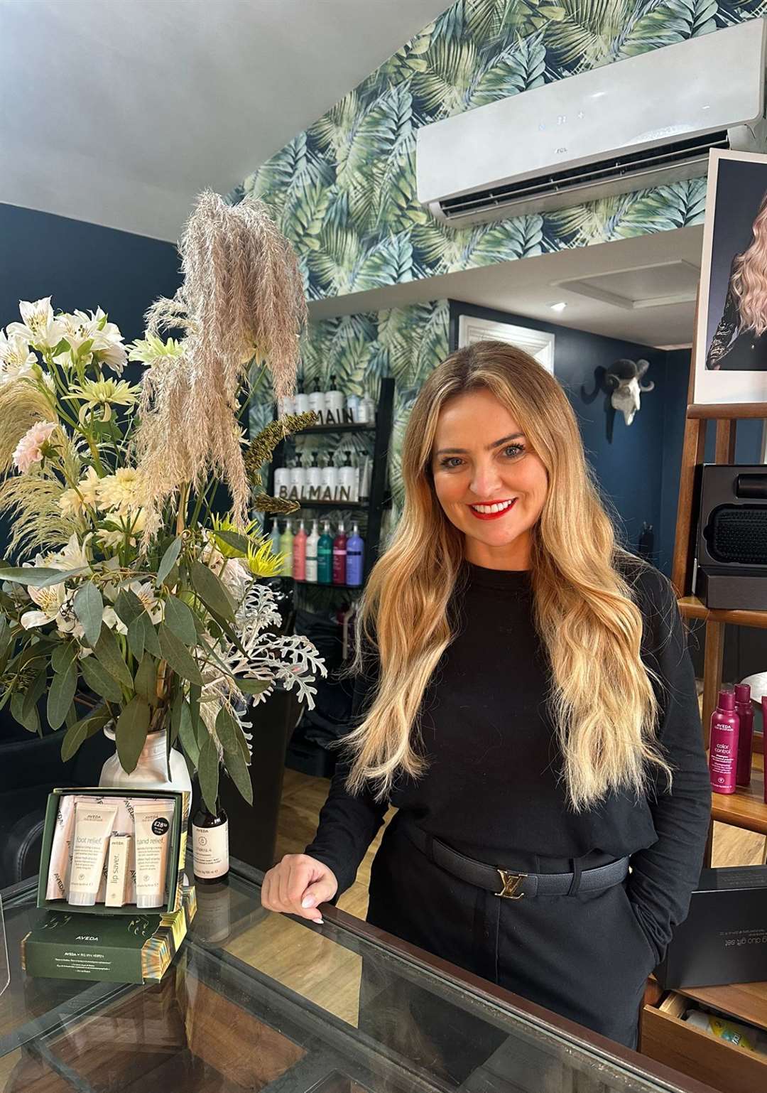 Sarah Thompson, owner of the salon.