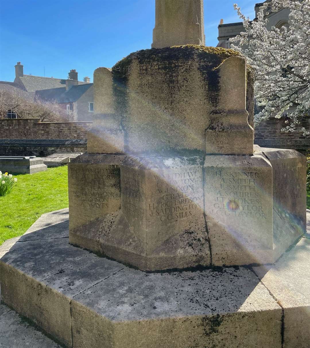 Families connected to those on the war memorial asked for the monument to be cleaned