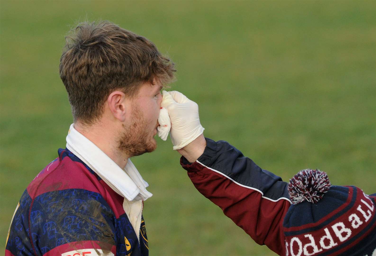 Action from Spalding's home defeat to Daventry. Photo: Chris Lowndes