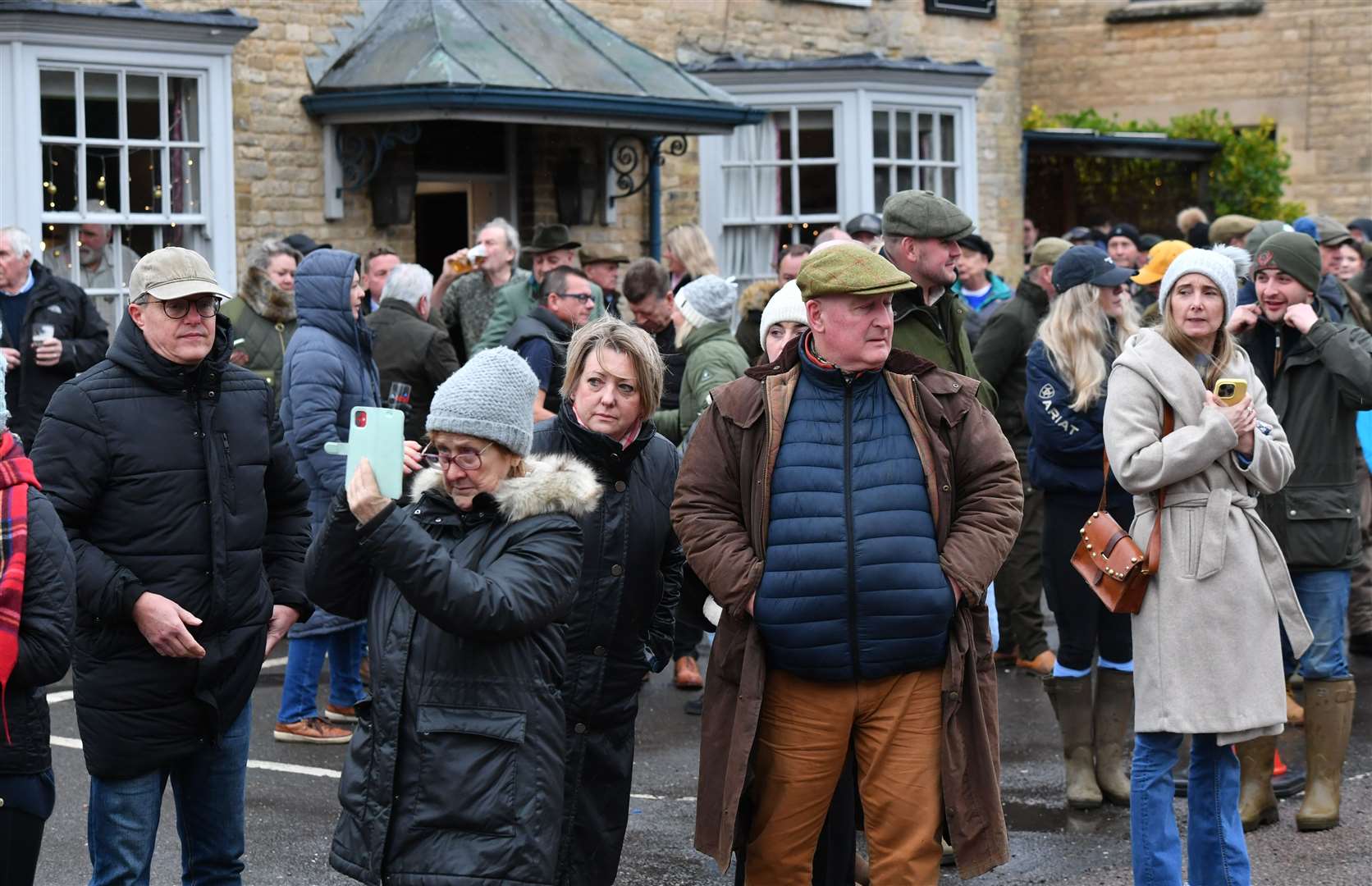 Fitzwilliam Hunt New Year's Day meet in Wansford. Photo: David Lowndes
