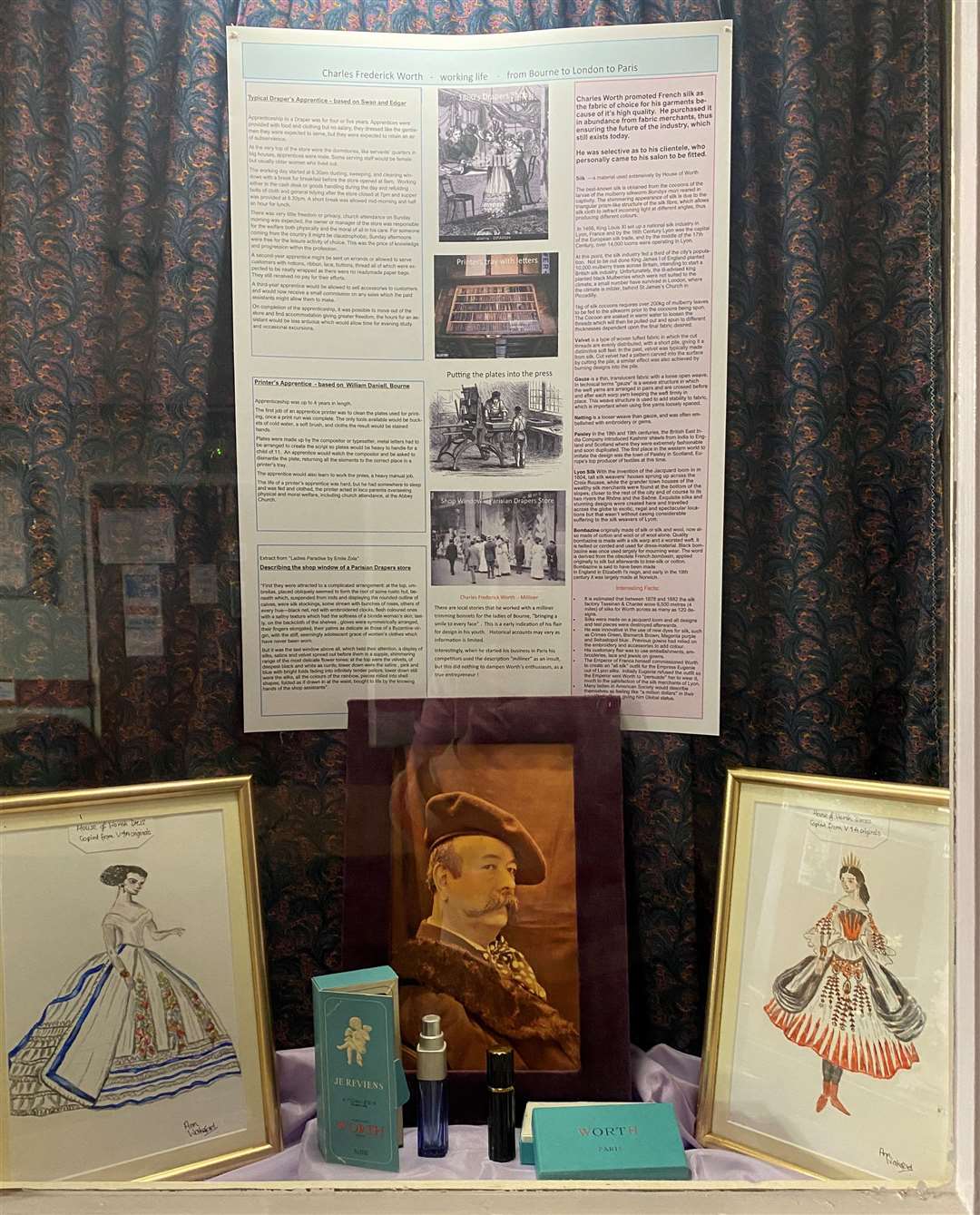 Displays in Wake House tell the story of one of Bourne's most eminent sons