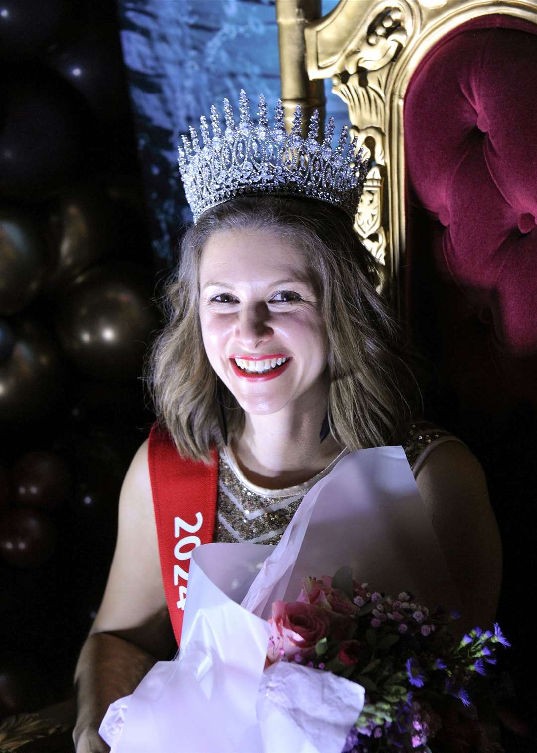 Newly crowned Rebecca Roberts