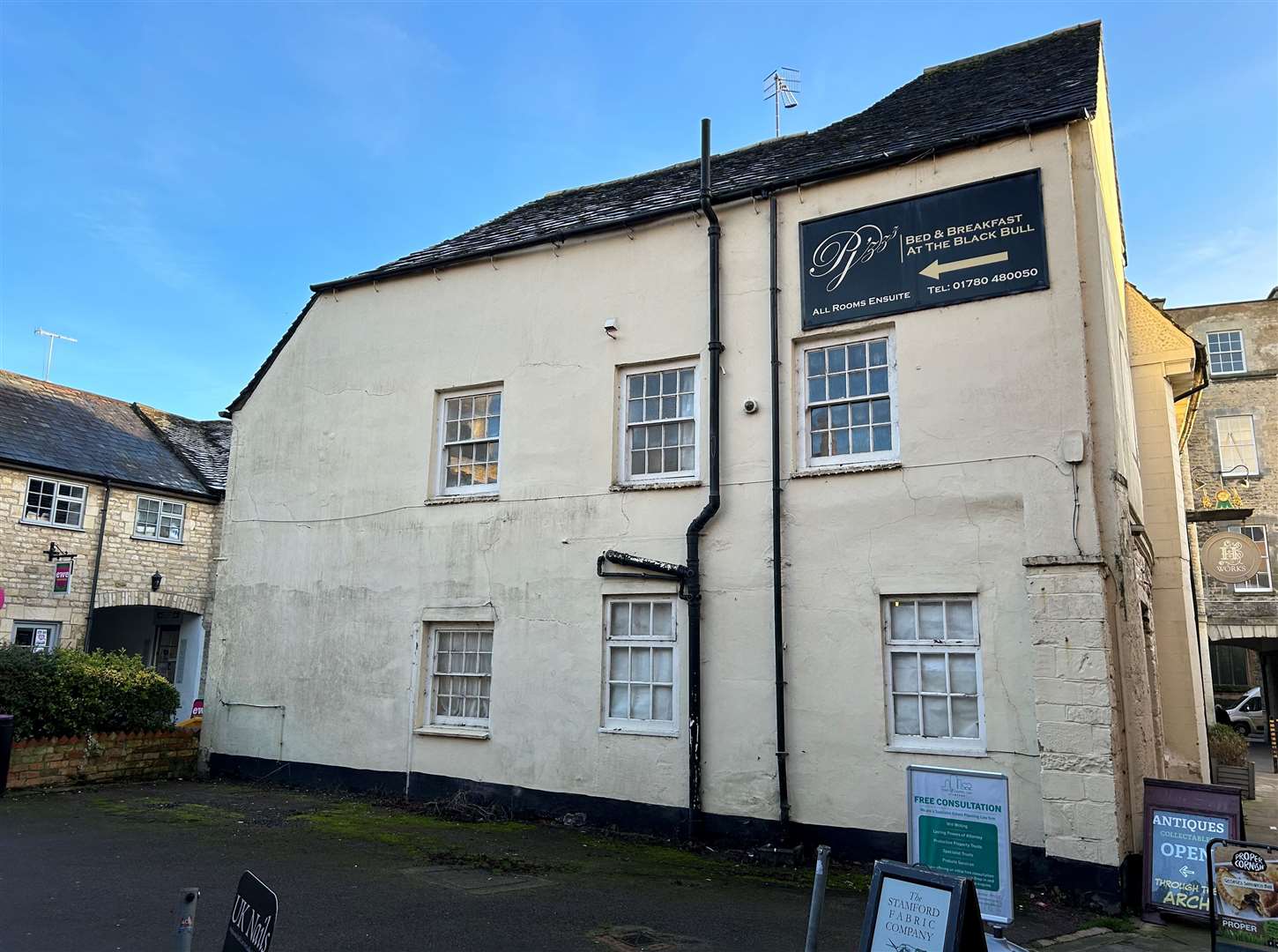 The former Black Bull, Stamford