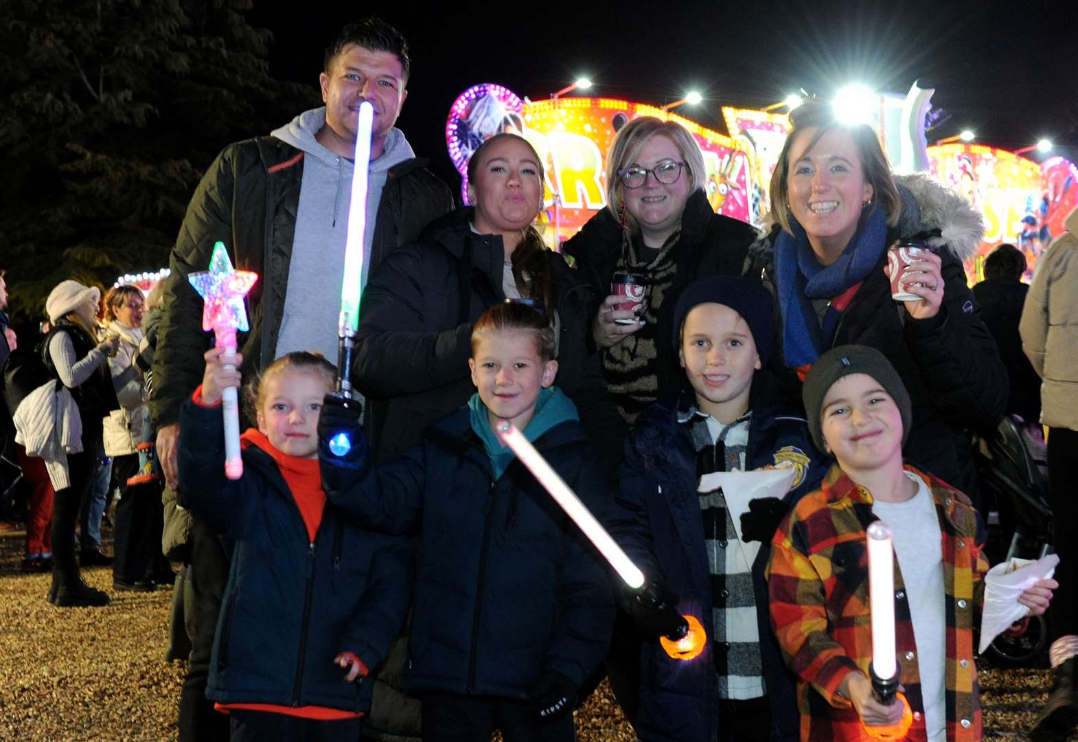 Visitors enjoyed the funfair and food court