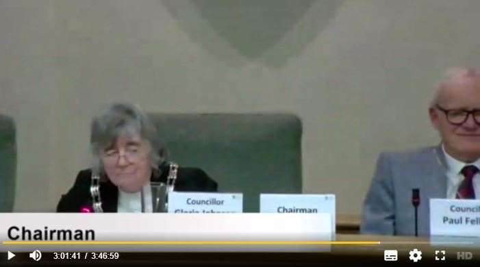 Councillor Paul Fellows was sat as deputy chairman during the meeting.
