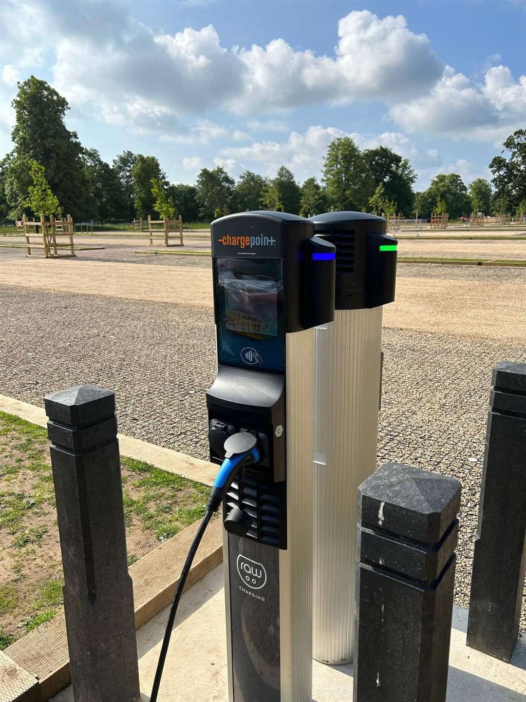 New electric charging points have been installed.