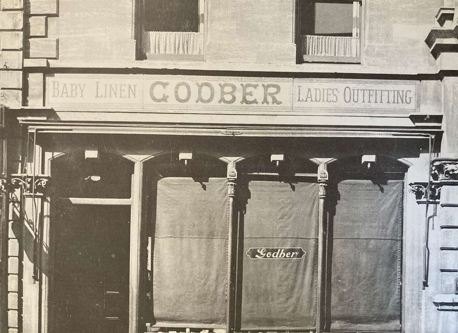 Miss Godber's shop in High Street, Grantham.