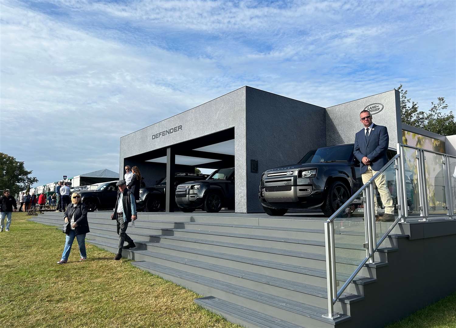 People were eager to look at the cars