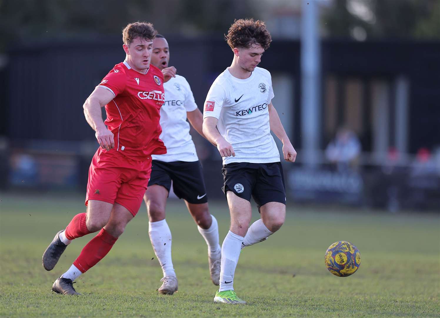 Action from Stamford's draw at Royston Town on Saturday. Photo: Rob O'Brien