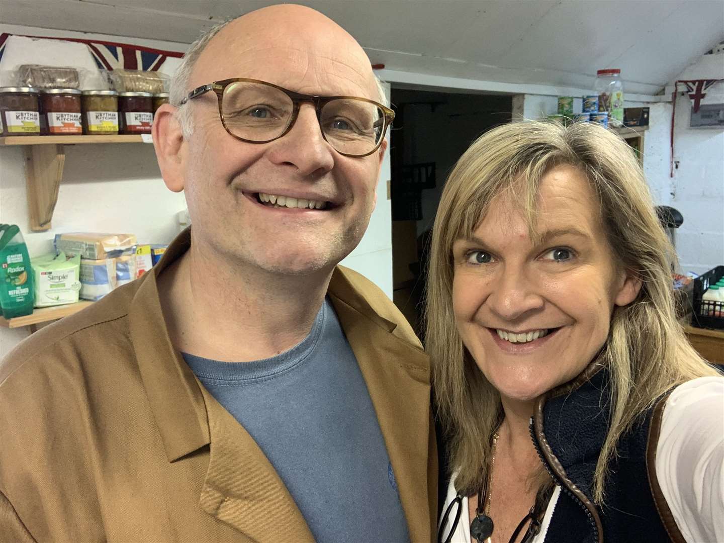 Will Stanton and Sue Farley, landlords of The Castle Inn, Castle Bytham